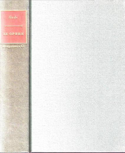 Le opere - François de Sade - copertina
