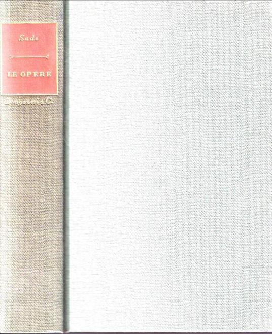 Le opere - François de Sade - copertina
