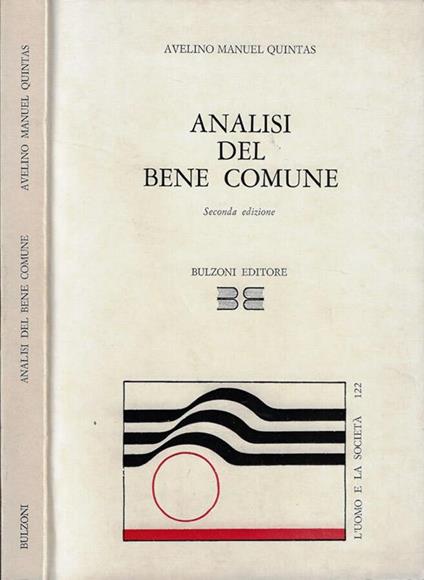 Analisi del bene comune - copertina
