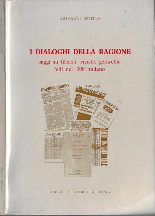 I dialoghi della ragione - Giovanni Invitto - copertina