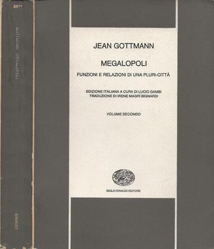 Megalopoli - Jean Gottmann - copertina