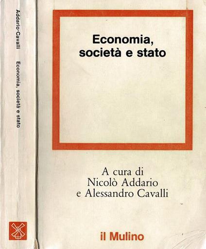 Economia, Società e Stato - Nicolò Addario - copertina