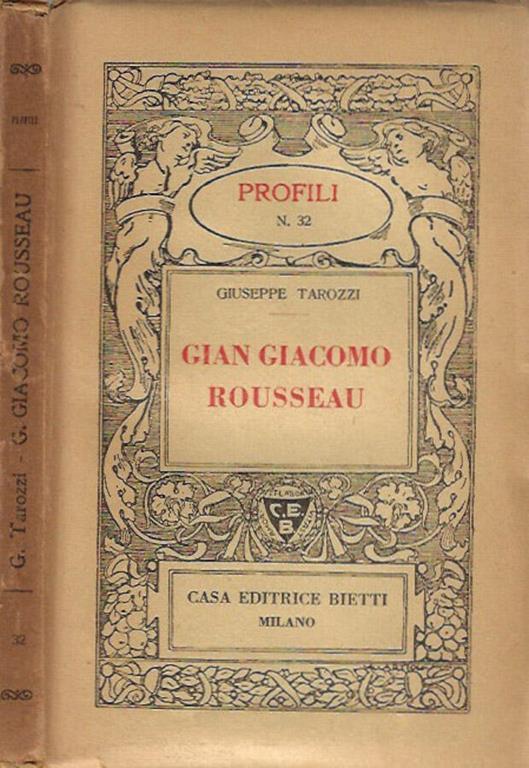 Gian Giacomo Rousseau - Giuseppe Tarozzi - copertina