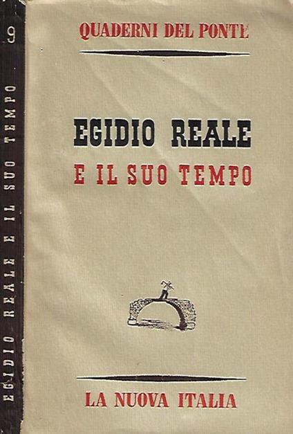 Egidio Reale e il suo tempo - copertina