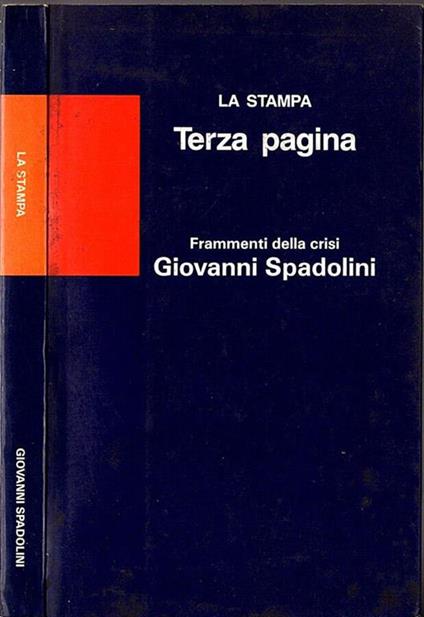 Frammenti della crisi - Giovanni Spadolini - copertina