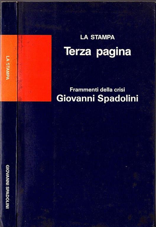 Frammenti della crisi - Giovanni Spadolini - copertina