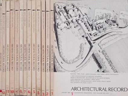 Architectural record N.1,2,3,4,5,6,7,8,9,10,11,12 1969 - copertina