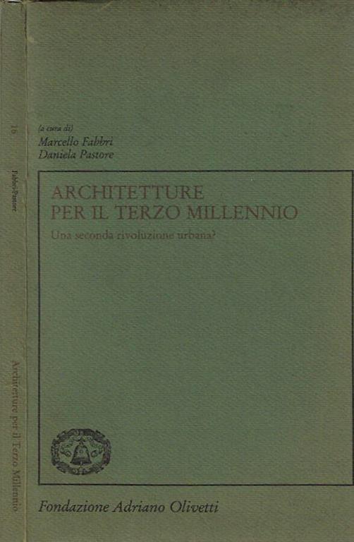Architetture per il terzo millennio - Marcello Fabbri - copertina