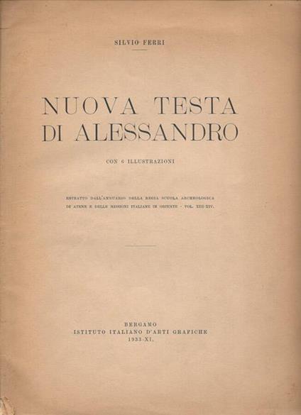 Nuova testa di Alessandro - Silvio Ferri - copertina