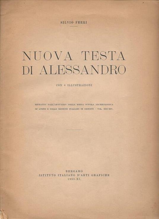 Nuova testa di Alessandro - Silvio Ferri - copertina
