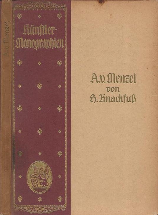 A. v. Menzel - Hermann Knackfuss - copertina