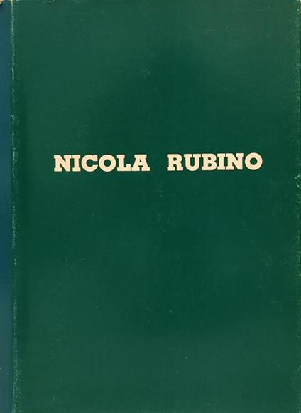 Nicola Rubino - copertina