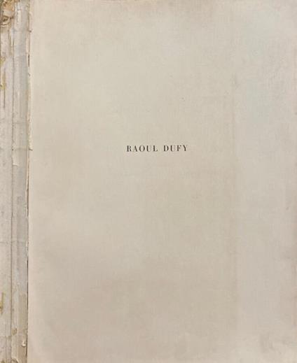 Raoul Dufy - Pierre Courthion - copertina