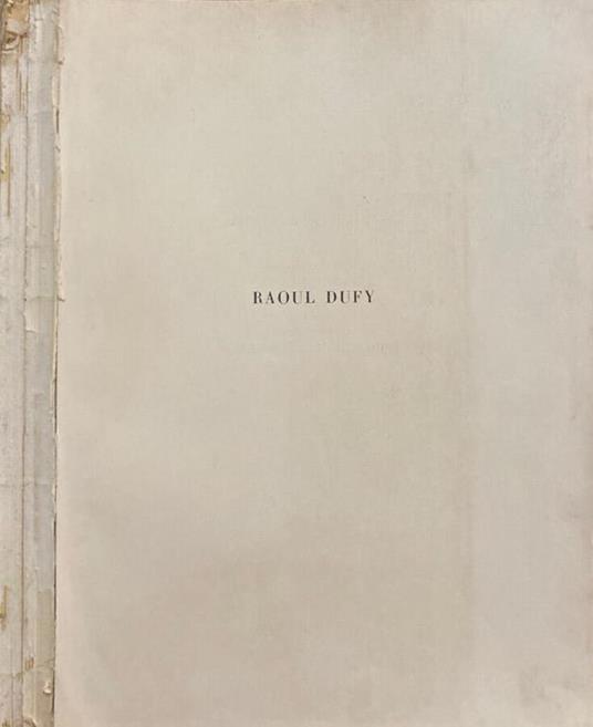 Raoul Dufy - Pierre Courthion - copertina