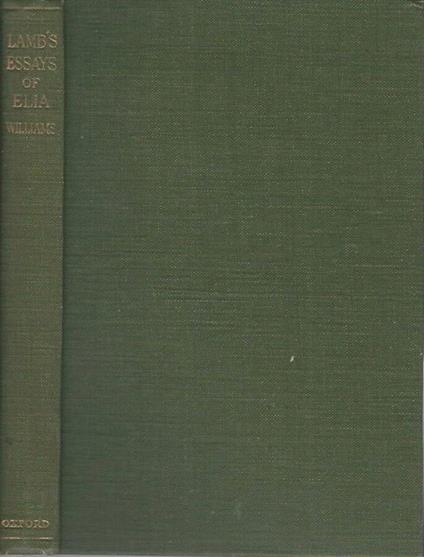 Essays of Elia - Charles Lamb - copertina
