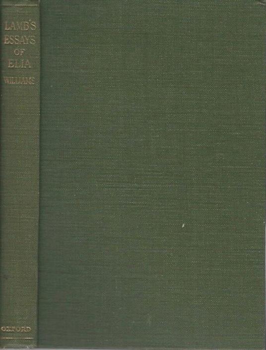 Essays of Elia - Charles Lamb - copertina