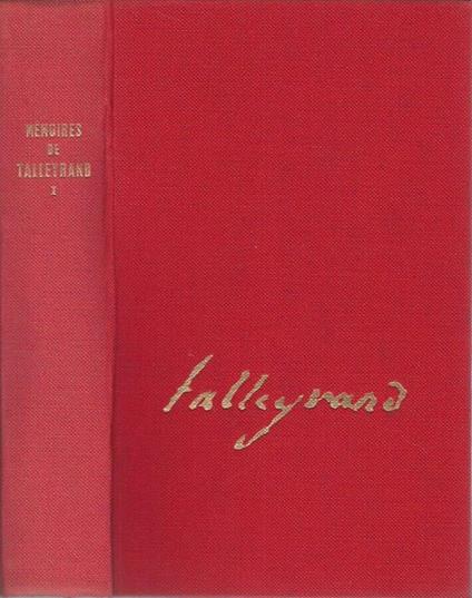 Memoires 1754-1807 -Vol. I - copertina