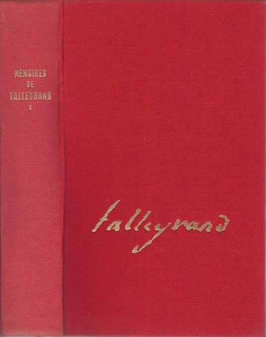 Memoires 1754-1807 -Vol. I - copertina