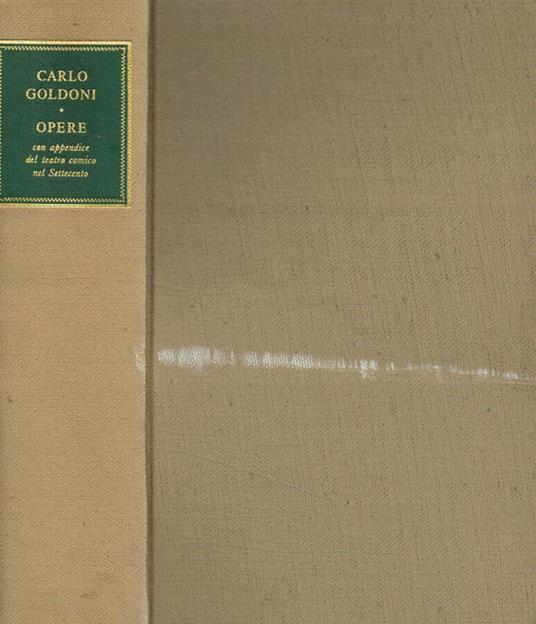 Opere - Carlo Goldoni - copertina