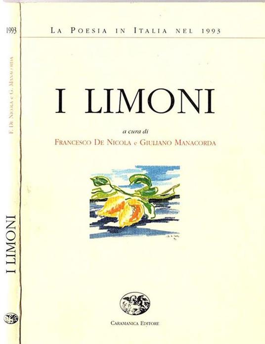 I Limoni - Francesco De Nicola - copertina