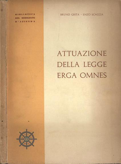 Attuazione della legge Erga Omnes - Bruno Grita - copertina