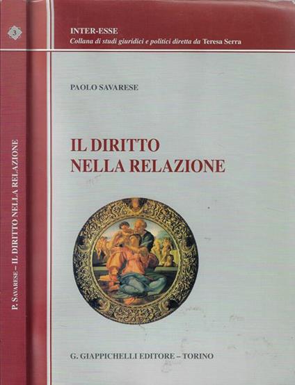 Il diritto nella relazione - Paolo Savarese - copertina