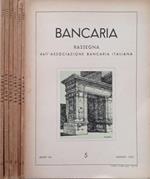 Bancaria-Rassegna dell’Associazione bancaria italiana, Anno VIII, 5,67,8,9,10, 1952