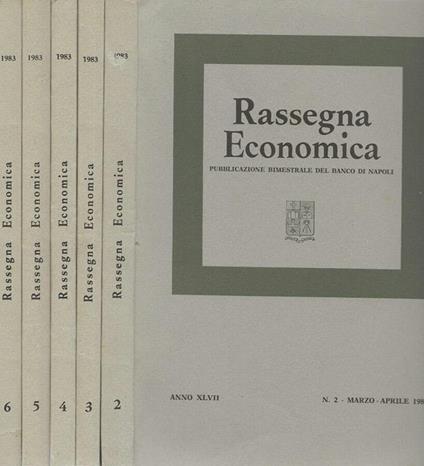 Rassegna Economica 2,3,4,5,6 Anno XLVII 1983 - copertina