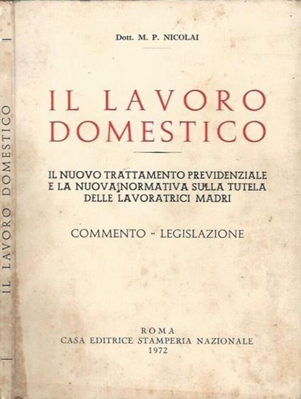 Il lavoro domestico - copertina
