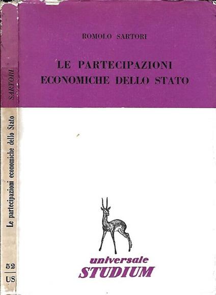 Le Partecipazioni Economiche Dello Stato - Romolo Sartori - copertina
