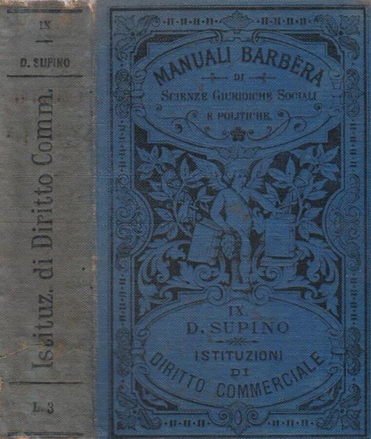 Istituzioni di Diritto Commerciale - David Supino - copertina