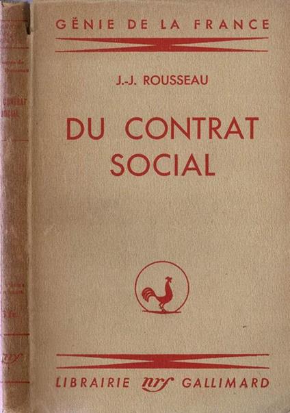 Du contract social ou Principes du droit politique - Jean-Jacques Rousseau - copertina