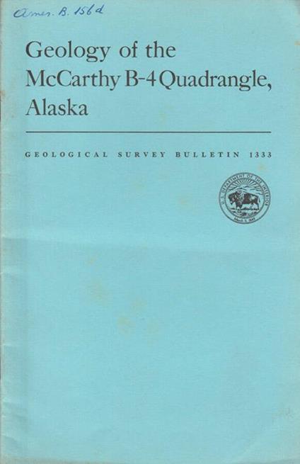 Geology of the McCarthy B-4 quadrangle, Alaska - copertina