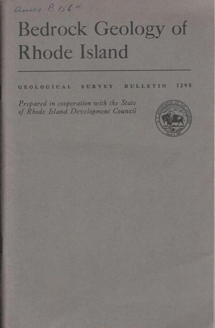 Bedrock geology of Rhode Island - copertina