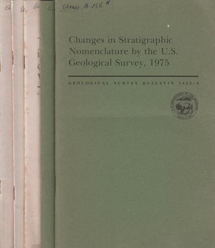 Changes in stratigraphic nomenclature by the U.S. Geological survey, 1975 - copertina