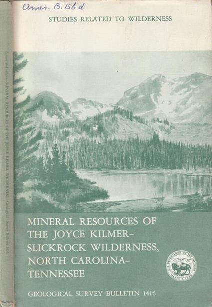 Mineral resources of the Joyce Kilmer-Slickrock wilderness, North Carolina-Tennesse - copertina