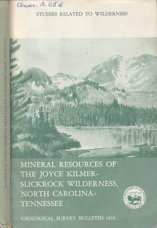 Mineral resources of the Joyce Kilmer-Slickrock wilderness, North Carolina-Tennesse - copertina