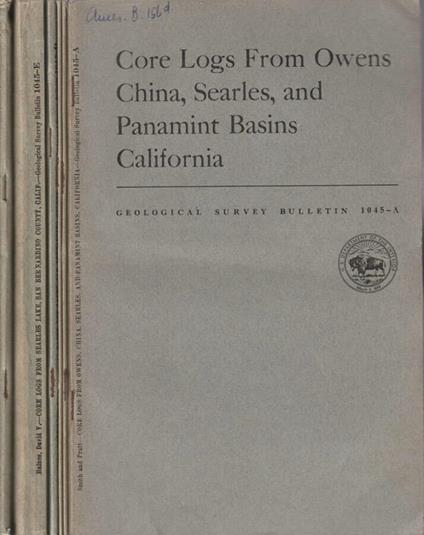 Geologic investigations in Mojave Desert and adjacent region California - copertina