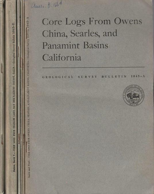 Geologic investigations in Mojave Desert and adjacent region California - copertina