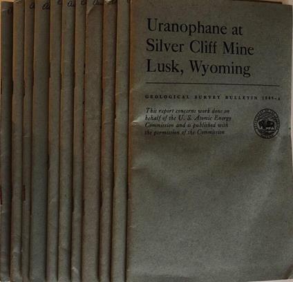 Contributions to the geology of uranium - copertina