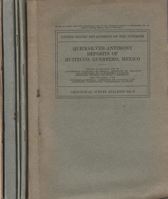 Geologic investigations in the american republics 1944-45 - copertina