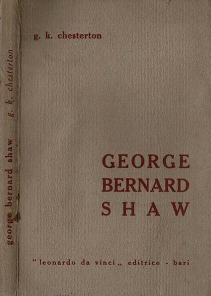 George Bernard Shaw - Gilbert K. Chesterton - copertina