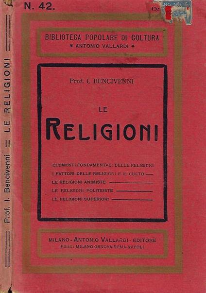 Le Religioni - copertina