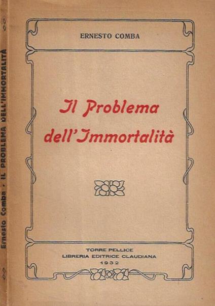 Il Problema dell'Immortalità - Ernesto Comba - copertina
