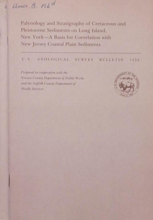 Geological Survey Bulletin 1559,1560 - copertina