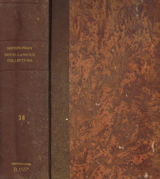 Smithsonian miscellaneous collections vol.XXXVI - copertina