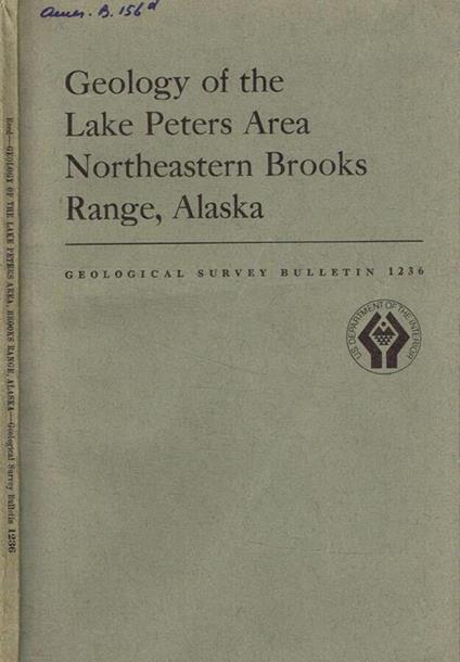 Geology of the lake Peters area Northeastern brooks range, Alaska - copertina