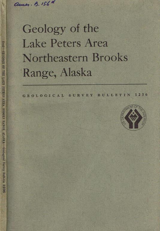 Geology of the lake Peters area Northeastern brooks range, Alaska - copertina