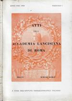 Atti della Accademia Lancisiana di Roma