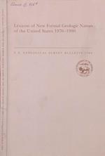 Lexicon of New Formal Geologic Names of the United States 1976-1980